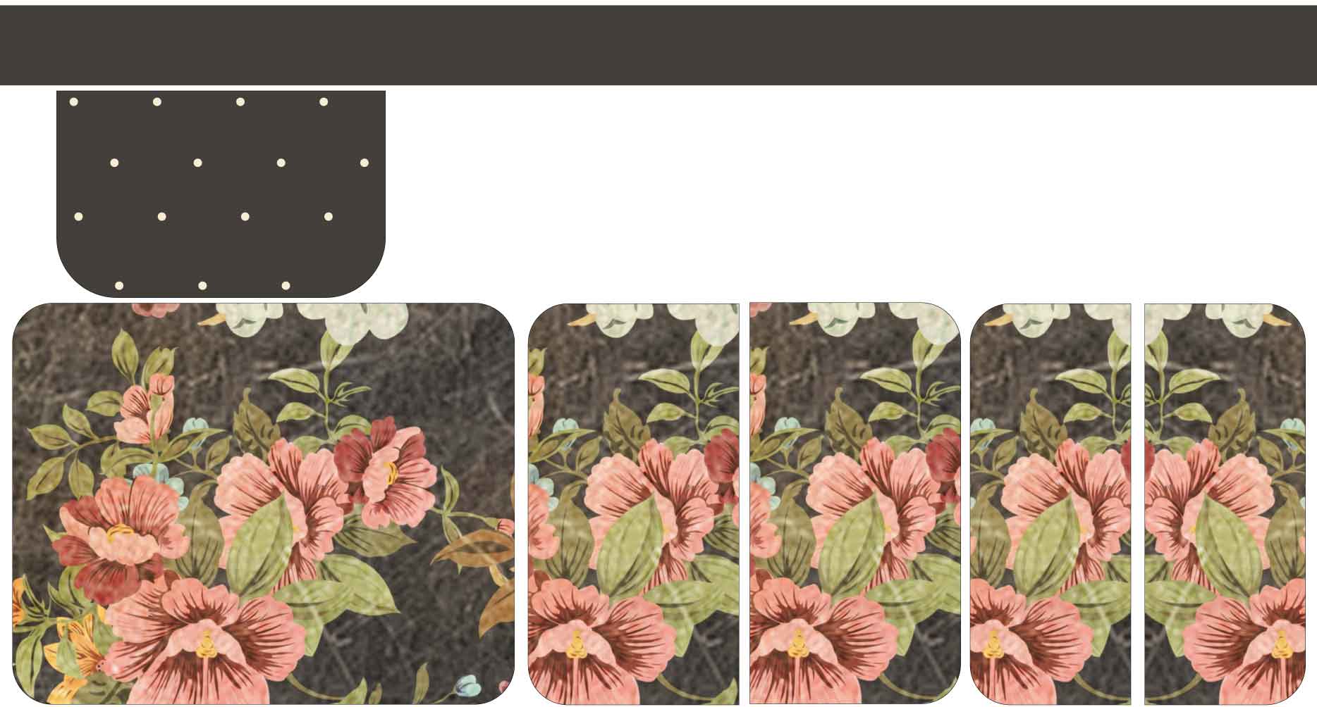 Carteira Mila - Flores 1