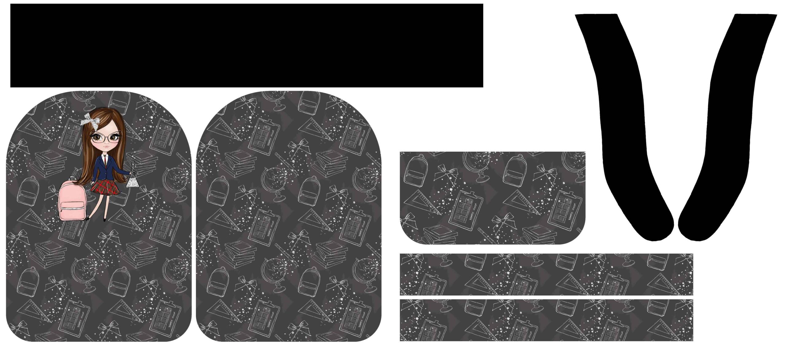 41 Mochila Escolar - Menina Oculos