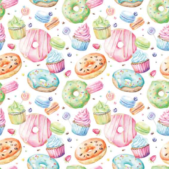 Cristal Estampado - Doces 1