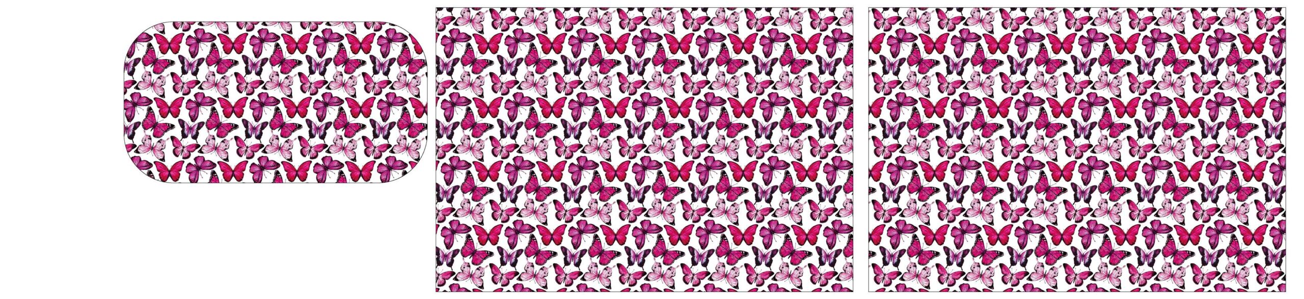 Saco Cristal - Borboletas Rosa