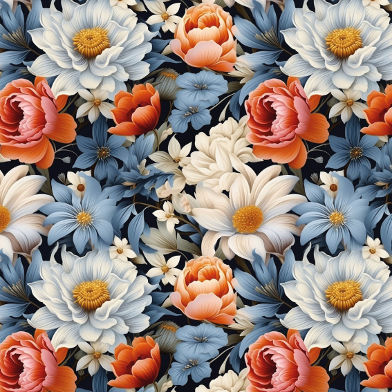 Estampado 31 - Coleção Flores 3D - 11