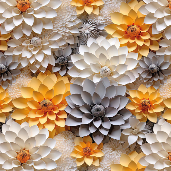 Estampado 31 - Coleção Flores 3D - 16