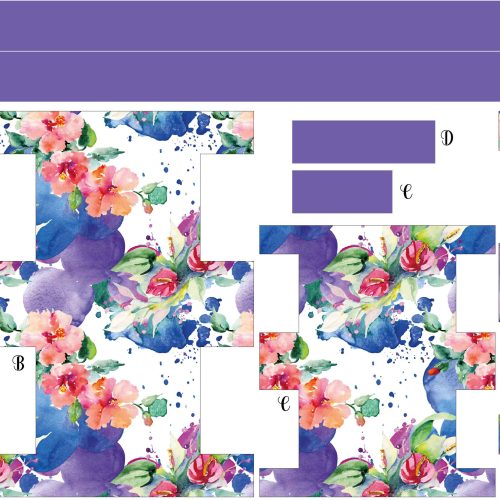 Painel Necessaire Box com Folhos 25